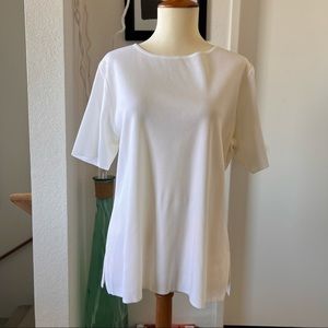 Missook White Knit Tee